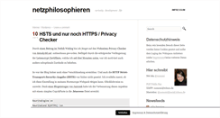 Desktop Screenshot of netzphilosophieren.de